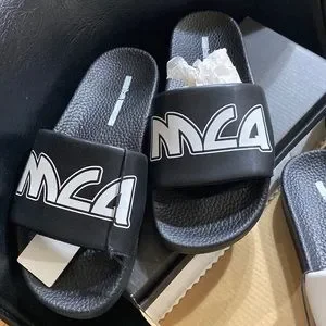 McQ by Alexander McQueen | Shoes | Mcq Logo Slides All Black  display picture 2